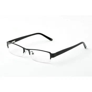BCLEAR Klasický Half-Rim Slitiny Brýle Rám Značky Návrhář Obchodní Muži Rám Podívaná, Brýle Jarní Závěs Na Acetát Nohy