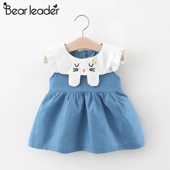 Bear Leader, Batole, Dítě Krásné Šaty 2021 Nové Letní Novorozené Dívky Bunny Šaty, Společenské Kostýmy Děti Kojenecké Džínové Oblečení