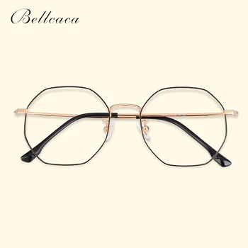 Bellcaca Podívaná Rám Ženy Titanové Brýle Krátkozrakost Počítačové Optické Jasné Objektiv Vintage Brýle Rám Pro Ženy BC792