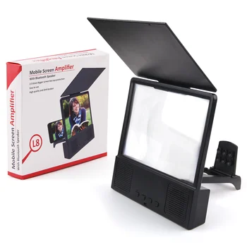 Besegad 12 palcový HD 3D Displej Telefonu Zesilovač Lupa Film Video Projektor s technologií Bluetooth Spearker fotorámeček Mobilní Výkon