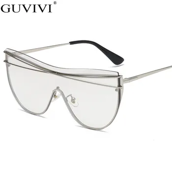 Bez obrouček Nadrozměrných sluneční Brýle, Ženy 2020 Cat Eye sluneční Brýle Muži Módní Gradient Stempunk sluneční Brýle Brýle Brýle UV400