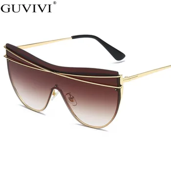 Bez obrouček Nadrozměrných sluneční Brýle, Ženy 2020 Cat Eye sluneční Brýle Muži Módní Gradient Stempunk sluneční Brýle Brýle Brýle UV400