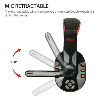 Bezdrátové Připojení Bluetooth 4. 2 Stereo Herní Sluchátka Headset, Ovládání Hlasitosti, Mikrofon, HiFi Hudební Sluchátka s mikrofonem hra pro Xbox PC, PS4