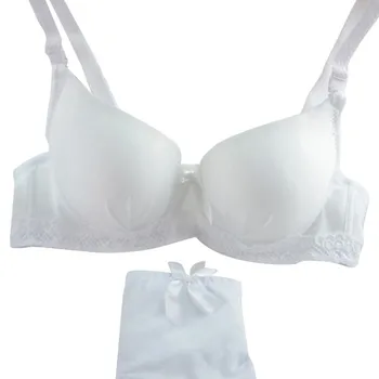 Bezešvé jednobarevné Ženy spodní Prádlo Push Up Set Polstrovaná Podprsenka + Kalhotky Velikost 32-36 Nové PY16 L4 L2