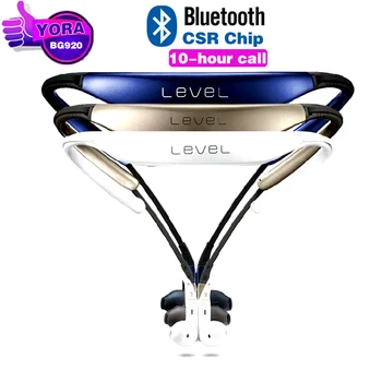 BG920 Bezdrátová Bluetooth Sportovní Hudební Sluchátka Stereo Handsfree Bluetooth Headset s Mikrofonem Úrovni U Pro Samsung