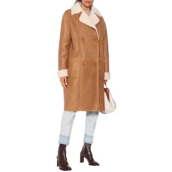 Big-name zimní dámský kabát módní plyšové kabáty žena zima 2020 móda all-zápas dlouhý rukáv motocykl kabát bunda
