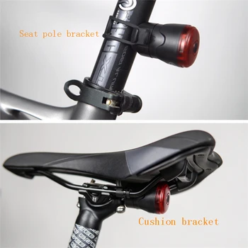 Bike brzdové světlo Smart sensor Cyklistické Světlo Smart Signál Snímače Světla, Brzdové Ocas USB Dobíjecí Pro MTB Silniční Kolo