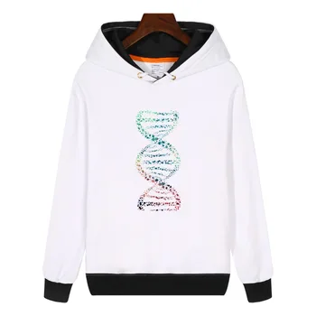 Biologie DNA Mikiny módní muži ženy Mikiny zimní Streetwear, Hip hop Mikina Oblečení Tlusté Rouno GA373