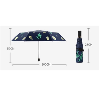 BLA In New Happy Star List Vzor 3-Skládací Deštník Ženy UV Nepromokavé Deštník Slunečník Déšť, Slunce, Světla, Deštníky YD200209