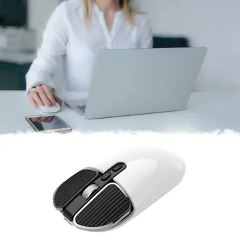 Bluetooth 5.1+2.4 G Bezdrátový Duální Režim Dobíjecí Myš Optická USB Herní Počítač Charing Mause Myši PC pro Mac, ipad, Android