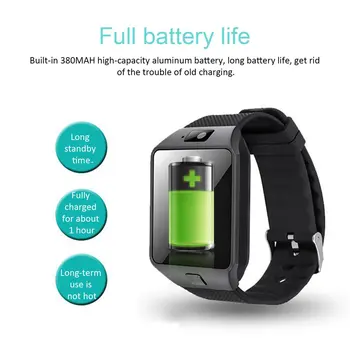 Bluetooth Inteligentní Hodinky Muži Android Telefon Bluetooth Hodinky Vodotěsné Kamery Sim Karty Smartwatch Volat Náramek Hodinky DZ09