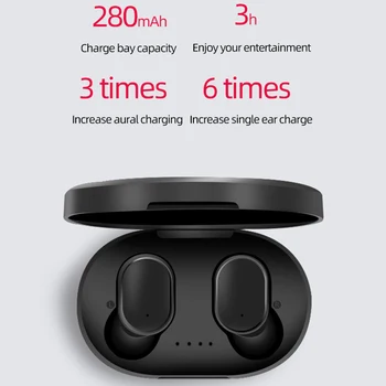 Bluetooth Sluchátka A6S TWS VS Redmi Airdots Bezdrátová Sluchátka Stereo Sluchátka Mini Sluchátka pro Xiaomi iPhone Huawei Samsung
