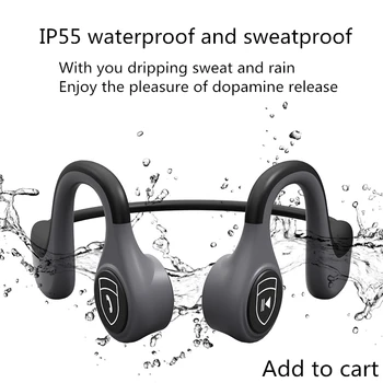 Bluetooth Sluchátka Pro Xiaomi Kostní Vedení Bluetooth 5.0 Čip Headset Vodotěsné Sweatproof 6-8 Hodin Baterie Život