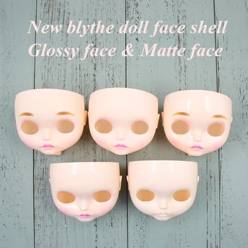 Blyth panenka nové tváře továrny blyth s nebo bez make-upu obličej Vhodné pro měnící se make-up, bílá kůže Lesklý & matný obličej