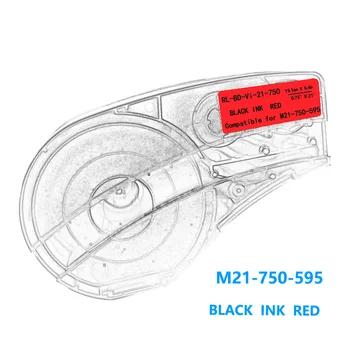 Bmp21 M21-750-595 Štítek, Pásku Černá Na Bílé žluté Červené vinylové fólie Kompatibilní pro BMP21 Plus ID PAL LABPAL Label Maker BMP21-LAB