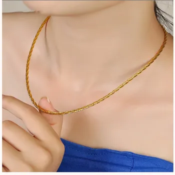 BOCAI 2020 nový styl S925 sterling silver náhrdelník šperky řemeslo módní Thajské stříbrné dámské twist náhrdelník
