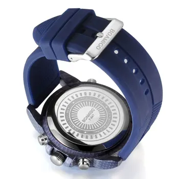 BOMAIGO Pánské Hodinky Vodotěsné Plavat Chronograf modré Muži Quatz Hodinky Digitální Led Sportovní Hodinky Muži, Mužské Hodiny Muži Náramkové hodinky