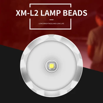 BORUiT B21 XPE XM-L2 LED 3000LM Světlomet 4-Režim Světlometů, USB Dobíjecí Power Bank Vodotěsné Hlavu Pochodeň pro Kempování, Lov