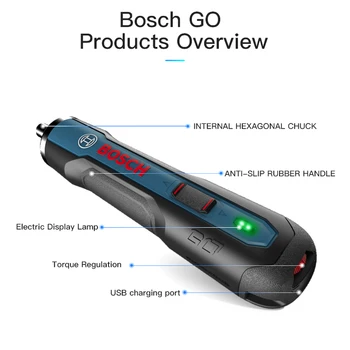 Bosch Elektrický Šroubovák Mini Elektrický Šroubovák Lithium Baterie Šroub 3,6 V Malé Dobíjecí Elektrické Nářadí Vrták