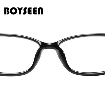 BOYSEEN 2018 Nové Měkké Lighte Vintage Brýle muži Ženy Brýle Rám Náměstí TR90 Brýle Rám Optické Gafas Oculos 11679