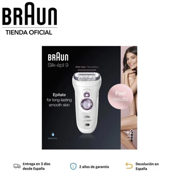 Braun Silk-épil 9 9/700 Wet & Dry, elektrický depilační, SensoSmart, Extra široká hlava, technologie MicroGrip, Smartlight světlo