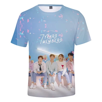 BTOB 3D Tištěné T-košile, Ženy/Muži Módní Letní Krátký Rukáv T košile, Hot Prodej Příležitostné Kpop Streetwear Oblečení