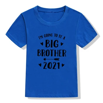 Budu Velký Bratr/sestra 2021 Děti Chlapci Dívky Prohlášení Trička Bratři Siters Rodina Hledá Košile Drop Loď