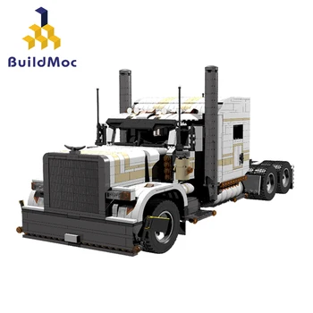 BuildMoc Technic Engineering Dump Truck Stavební Bloky, Vozidlo, Auto, Cihly Nastavit Vzdělávací DIY Hračky pro Děti Chlapci