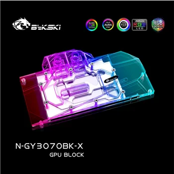 Bykski Watercooler Pro Galaxy/Gainward Geforce RTX 3070 OC grafické Karty VGA ,Zadní Deska Full Cover Vodní Blok, N-GY3070BK-X