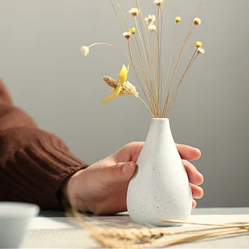 Bílá Keramika Spálil Vázy Aranžování Květin V Japonském Stylu Malé Váza Květ Aranžování Květin Zahrádkářství Dekorace