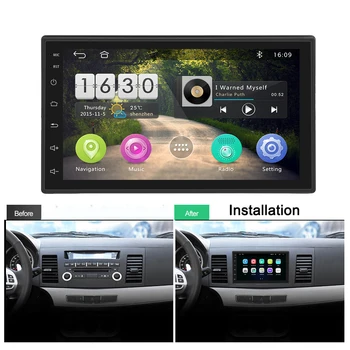 Camecho 2Din autorádia Android 9.1 Multimediální GPS Hráč 2 din Stereo Univerzální Pro Volkswagen, Nissan, Hyundai, Kia, Toyota Passat