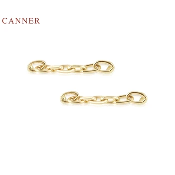 CANNER Řetěz Módní Náušnice 925 Sterling Silver Zirkony Náušnice Pro Ženy, Šperky Zlaté Náušnice korejský