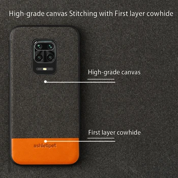 Canvas + Kůže Magnetické Pouzdro pro Xiaomi Redmi Poznámka 9 Poznámka 9 Pro 7 Poznámka 8 Pro 8T Kryt Pro Mi 11 10T 10 Pro 9T 9 8 Poco X3 M3