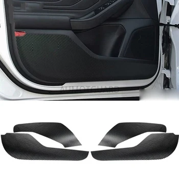Car Styling Boční Dveře Vnitřní Obtisk Anti-kick Ochranné Carbon fiber Nálepka Flim 4ks/Sada Pro Ford Focus 2019 2020