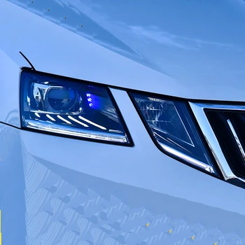 Car Styling Pro Škoda Octavia přední Světla 2018 Nové Octavie, VŠECHNY LED Světlomet LED DRL Objektiv Vysoká Nízká Paprsek Parkoviště