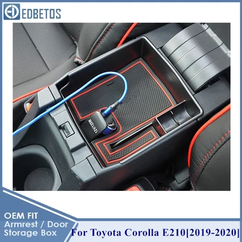 Car Styling Příslušenství Plastový Interiér, Loketní Opěrka Skladování Organizátor Box Případě Kontejner Zásobník Pro Toyota Corolla E210 2019 2020