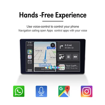 Carlinkit Dekodér 2.0 CarPlay nebo Android Auto pro AUDI Q3/A1 2011-2019 Multimediální iPhone Android Drátové Bezdrátové Carlife Zrcadlo Kit