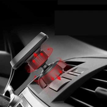 CARSUN Auto Příslušenství Magnetický Držák na Telefon Držitel Air Vent Clip Mount 360Degree Nastavitelné Rotující Magnetický Auto Telefon Držák