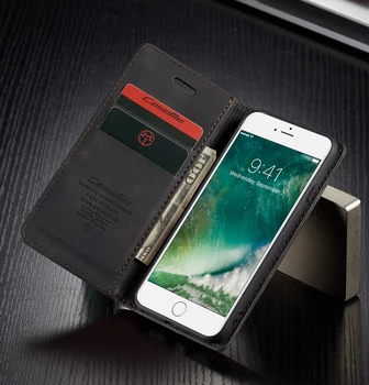 CaseMe Pro iPhone 12 12 Pro Max 2020 Se Se2 Retro Magnetické Peněženka Kožené Pouzdro Pro iPhone Se 2016 iPhone 5 5s Kožené Pouzdro