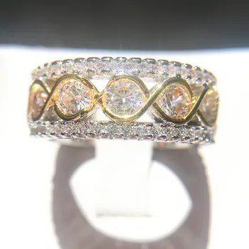 CC Prsteny Pro Ženy, svatební Svatební Zásnubní Prsten se Zirkony Módní Šperky Luxusní Anillos Mujer Drop Shipping CC2253
