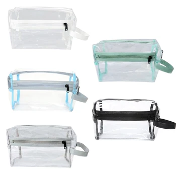 Cestovní Přenosné Kosmetické Tašce Make-up Kabelka PVC Transparentní Zip Toaletní Pouzdro Dámy Módní Kabelku Spojka Kabelky