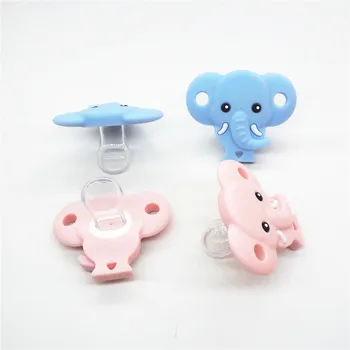 Chenkai 10KS BPA Zdarma Silikonové Slon Figuríny Dudlík Teether DIY Novorozence Baby Kojící Šperky Zvířat Hračky Řemesla