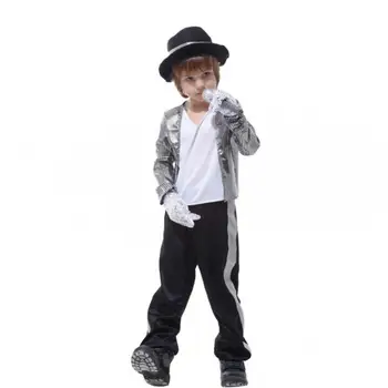 Chlapci Děti Childs Michael Jackson Superstar Maškarní Kostým Oblečení