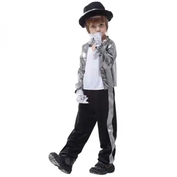Chlapci Děti Childs Michael Jackson Superstar Maškarní Kostým Oblečení