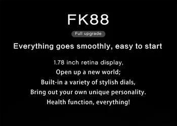 Chytré Hodinky FK88 Muži srdeční frekvence Fitness náramek pro Ženy Hodinky SmartWatch pro IOS PK HW12 série 6 Amazfit GTR FK78 W26 HW16 X6