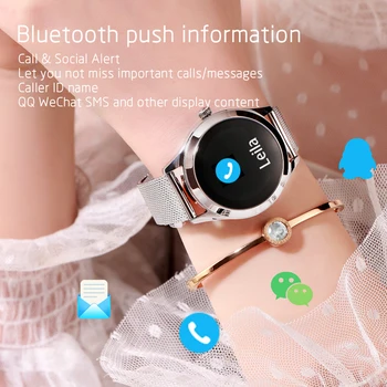 Chytré Hodinky Ženy 2019 Nové KW10 Srdeční Frekvence Chytré Hodinky IP68 Vodotěsný Bluetooth Smartwatches Sportovní Ženy Hodinky pro IOS