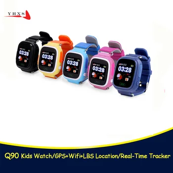 Chytrý GPS WIFI Tracker Umístění Finder SOS Volání Smartwatch Telefon Hodinky pro Dítě dítě Dítě Starší Anti-Ztracené Sledování Q90 PK T58 Q50
