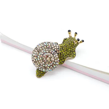 CINDY XIANG Drahokamu Velký Šnek Brože Pro Ženy Hmyzu Pin 2 Barvy k Dispozici Módní Brož Karton Design Šperky Nové