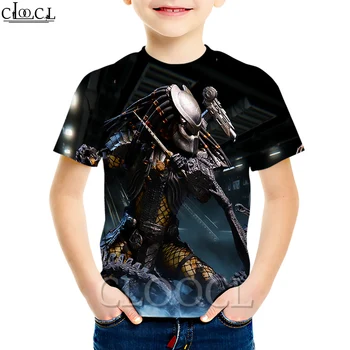 CLOOCL Dětské Oblečení Nejnovější Film Predator T Shirt Boy Girl 3D Tisk Krátký Rukáv T-košile Batole Ležérní Dítě Topy