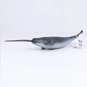 CollectA Divoký Život Zvířat Oceánu Narval Jednorožec Velryba PVC Obrázek Děti, Model Hračka #88615